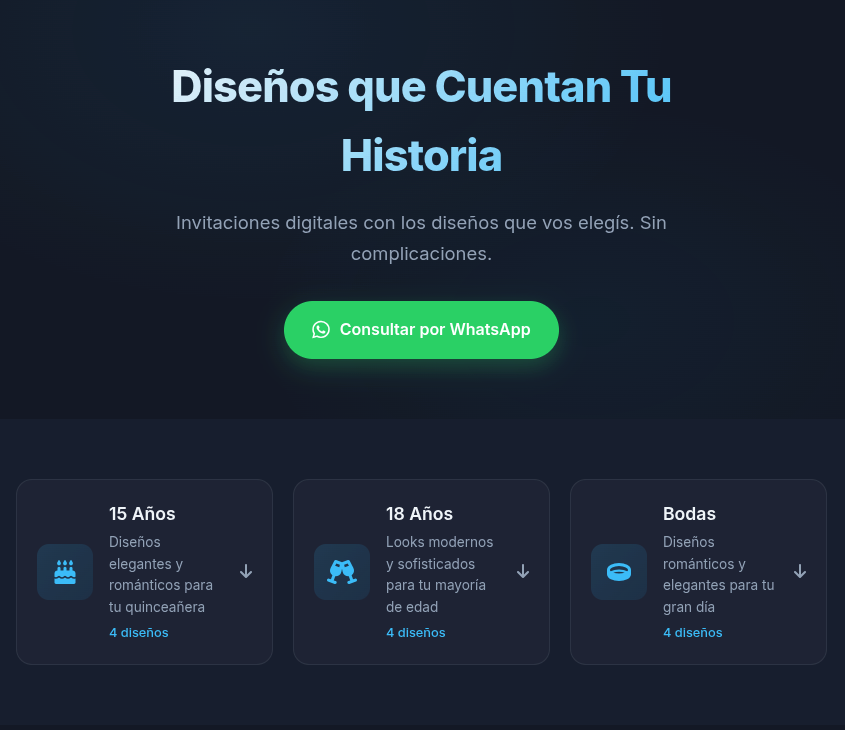 Preview de invitación digital